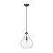 Z-Lite Bon Air Pendant, 1-Light, 10 In.W x 13.75 In.H, Matte Black/Clear 496P10-MB - alternate 7